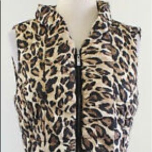 WHBM Leopard Vest - XS